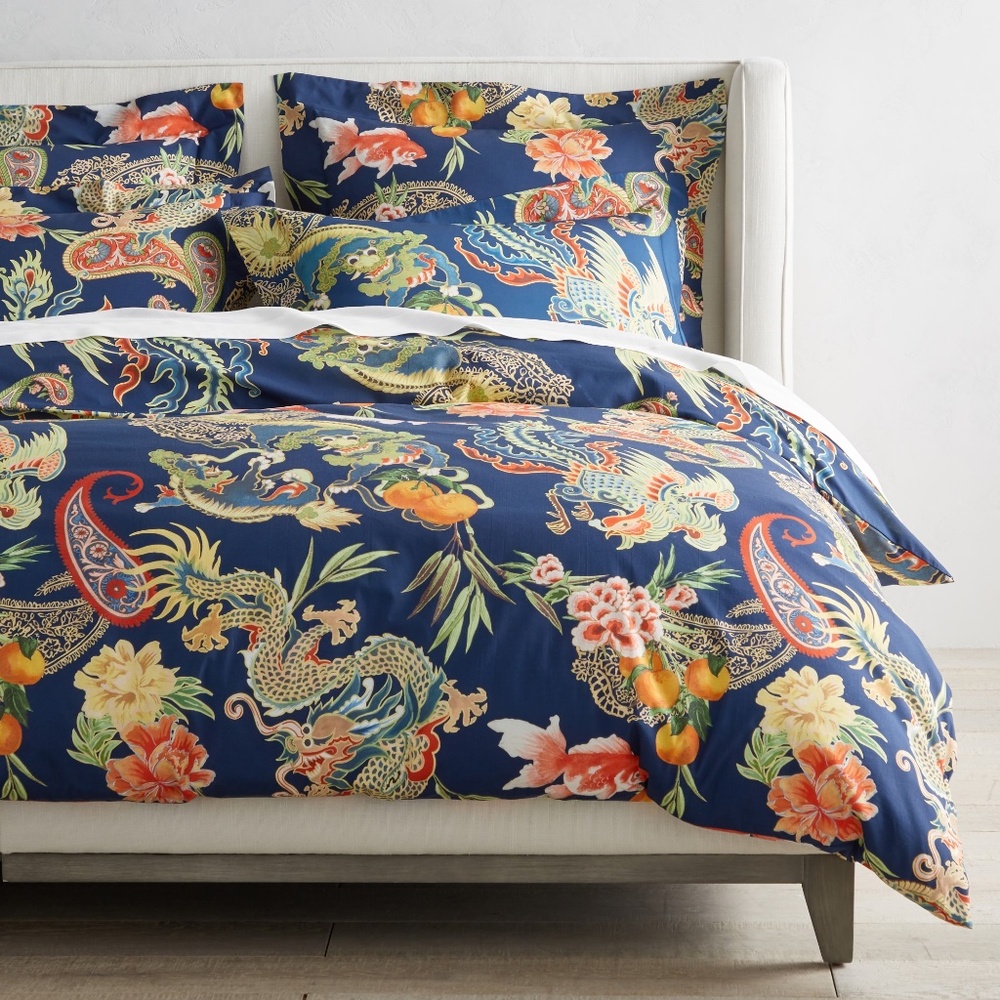 Williams Sonoma New Moon Duvet Cover & Shams - Queen